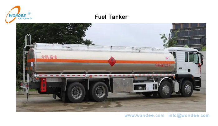 Figure 1. Fuel tanker Танкерные грузовики, нефтяные (бензин, керосин, дизельное топливо, топливо), транспортные средства для транспортировки топлива - Wondee Autoparts