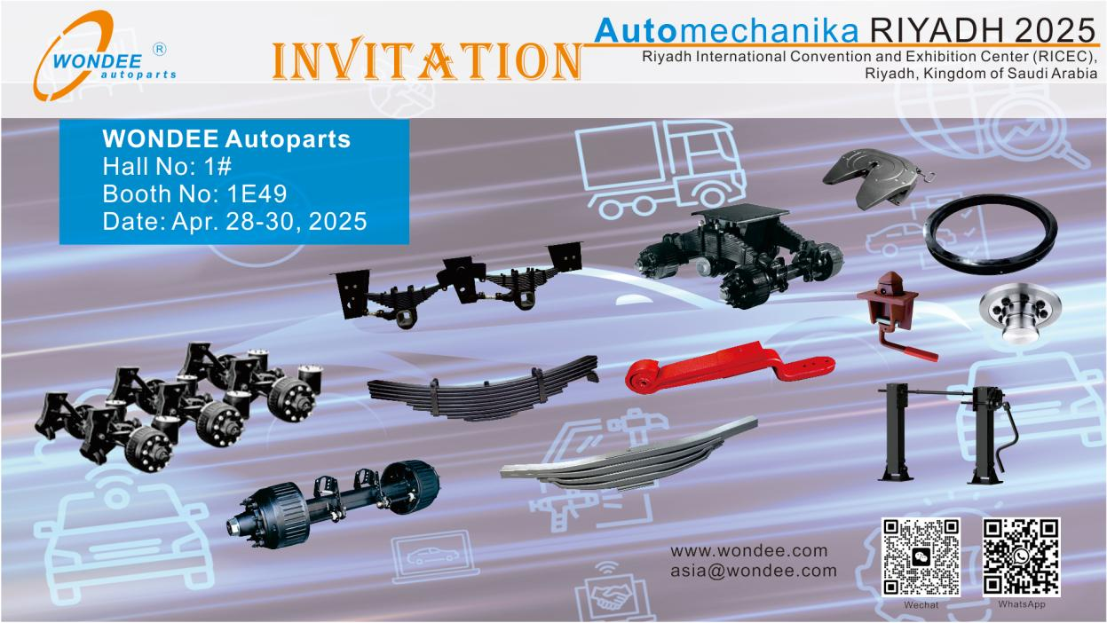 WONDEE To Showcase Trailer Parts Innovations at Automechanika Riyadh 2025 Wondee, чтобы продемонстрировать инновации в трейлере в Automechanika Riyadh 2025