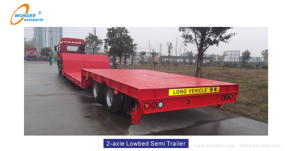 WONDEE lowbed semi trailer (4) Wondee Lowed Semi Trailer (4)