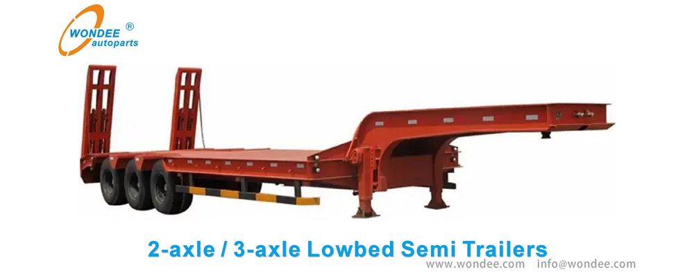WONDEE Lowbed semi trailer Wondee Lowed Semi Trailer