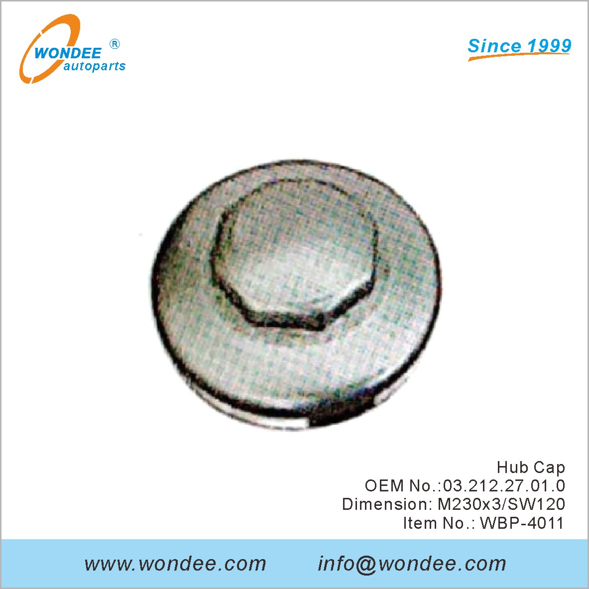 Hub Cap OEM 0321227010 для BPW от Wondee