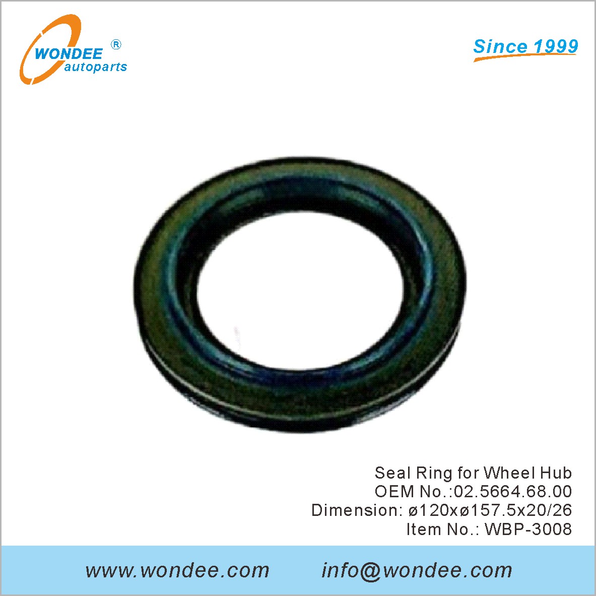Зерновое кольцо для колесного хаба OEM 0256646800 для BPW от Wondee