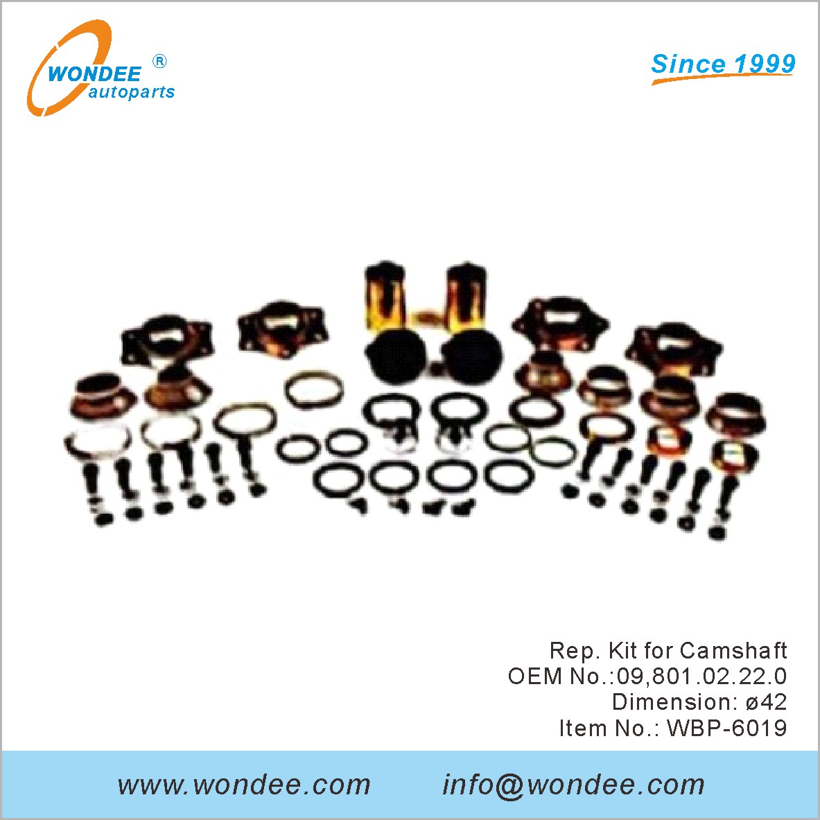 Rep Kit для распределительного вала OEM 09,80102220 для BPW от Wondee