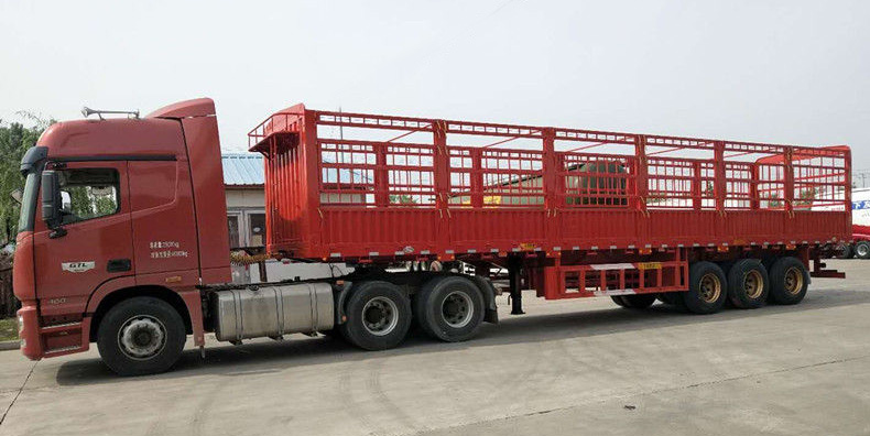 Wondee 3-Axle Warehouse Grid Semi Trailer Connect с трактором