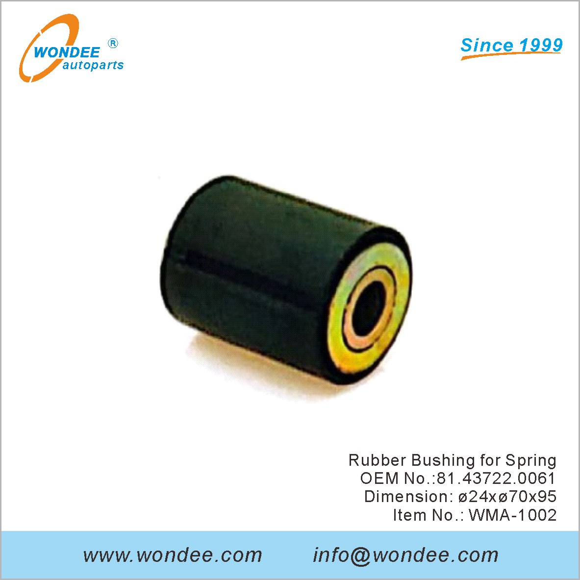 Резиновая втулка для весеннего OEM 81.43722.0061 для человека из Wondee