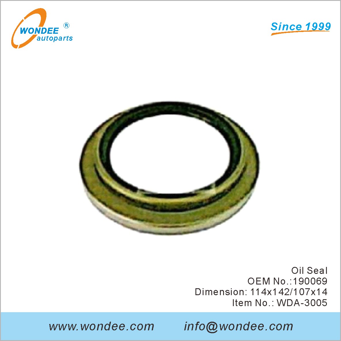 Масляное уплотнение OEM 190069 для DAF от Wondee-