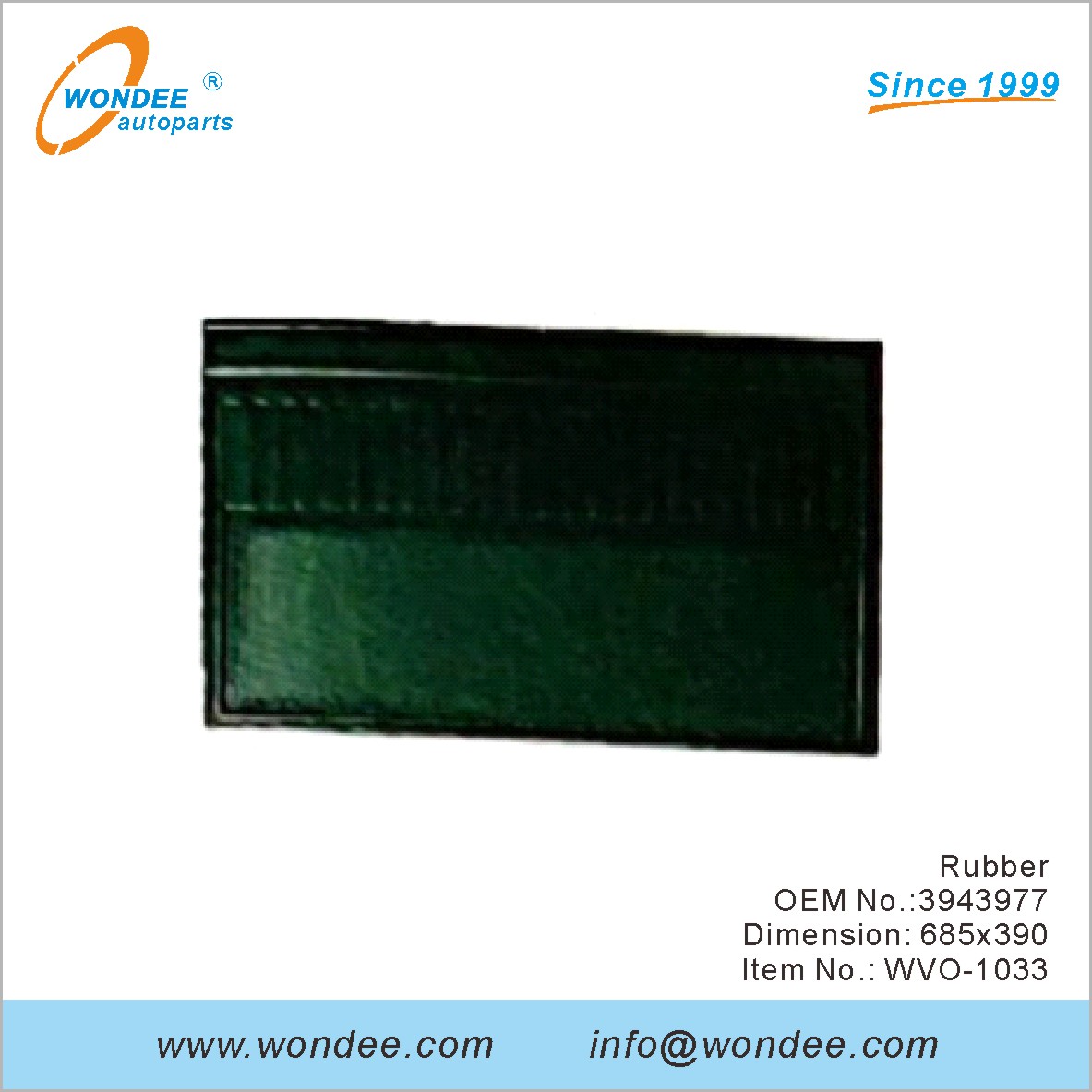 Rubber OEM 3943977 для Volvo от Wondee