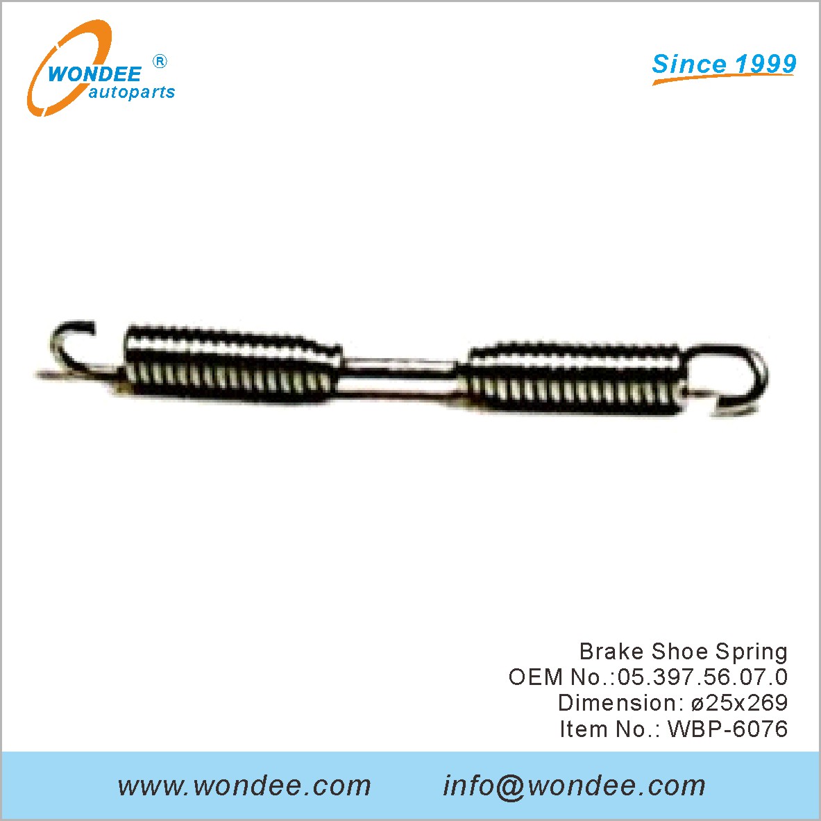 Тормозная обувь Spring OEM 0539756070 для BPW от Wondee