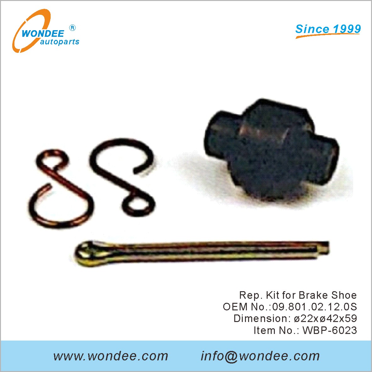 Rep Kit для тормозной обуви OEM 0980102120S для BPW от Wondee