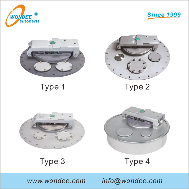 16 -дюймовый 20 -дюймовый фланцевый алюминиевый сплав Стальная нефтяная крышка люка для запчастей для грузовиков с топливным баком