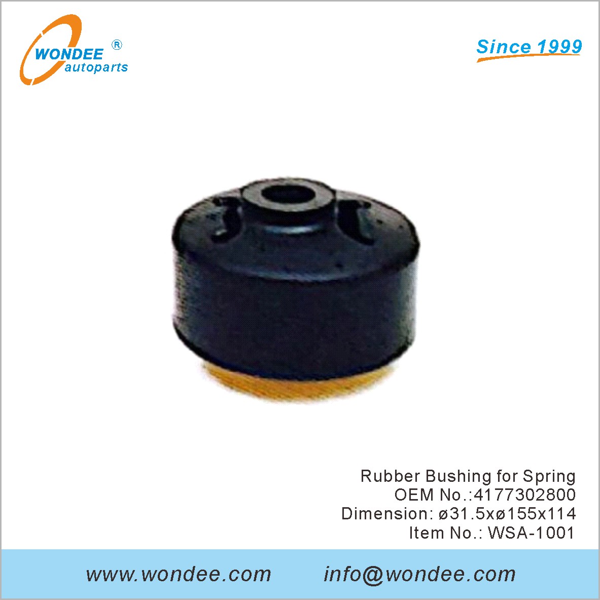 Резиновая втулка для весеннего OEM 4177302800 для SAF от Wondee