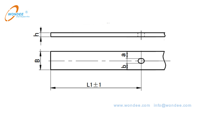 Позиционирование схематической диаграммы штамповки центрального полосового отверстия