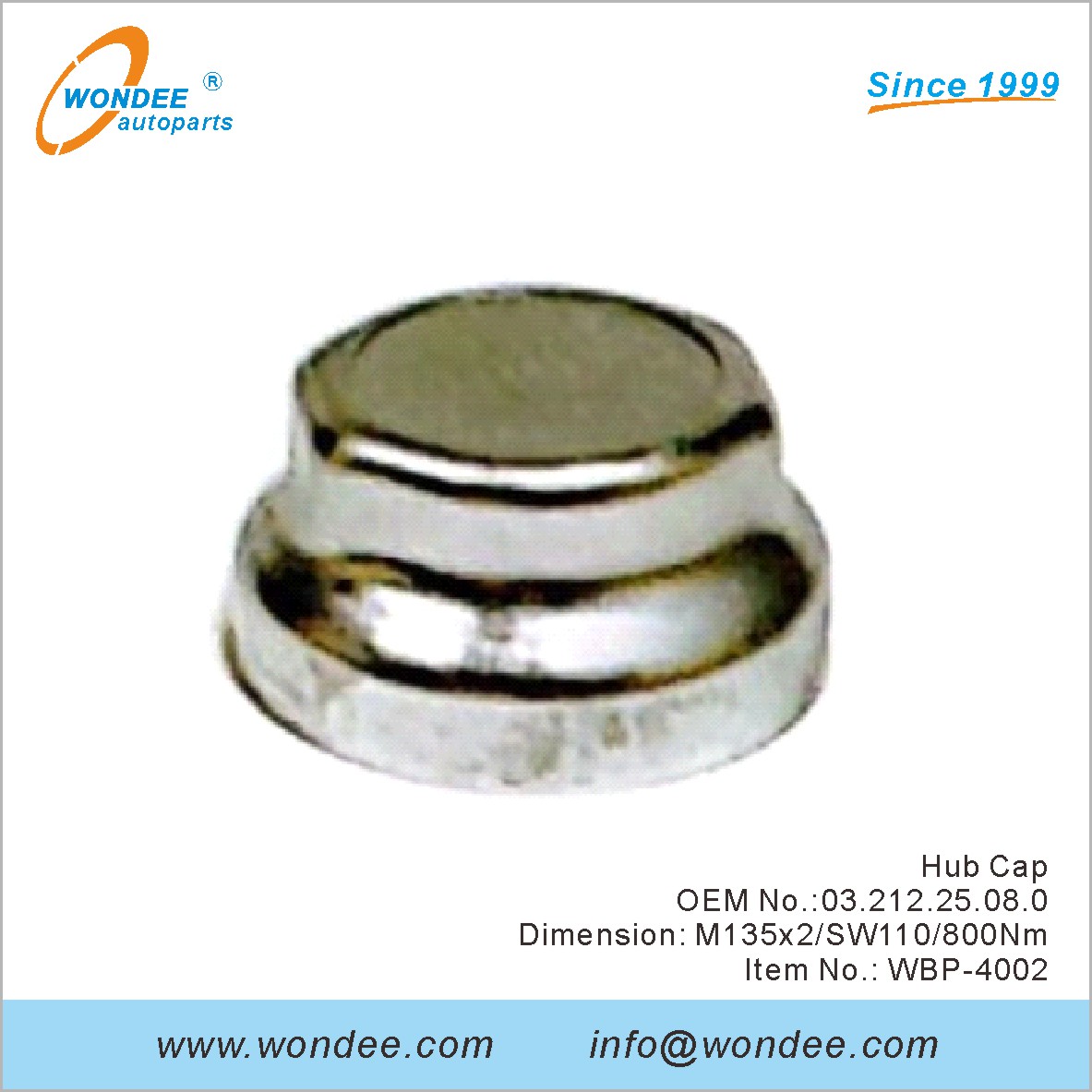 Hub Cap OEM 0321225080 для BPW от Wondee
