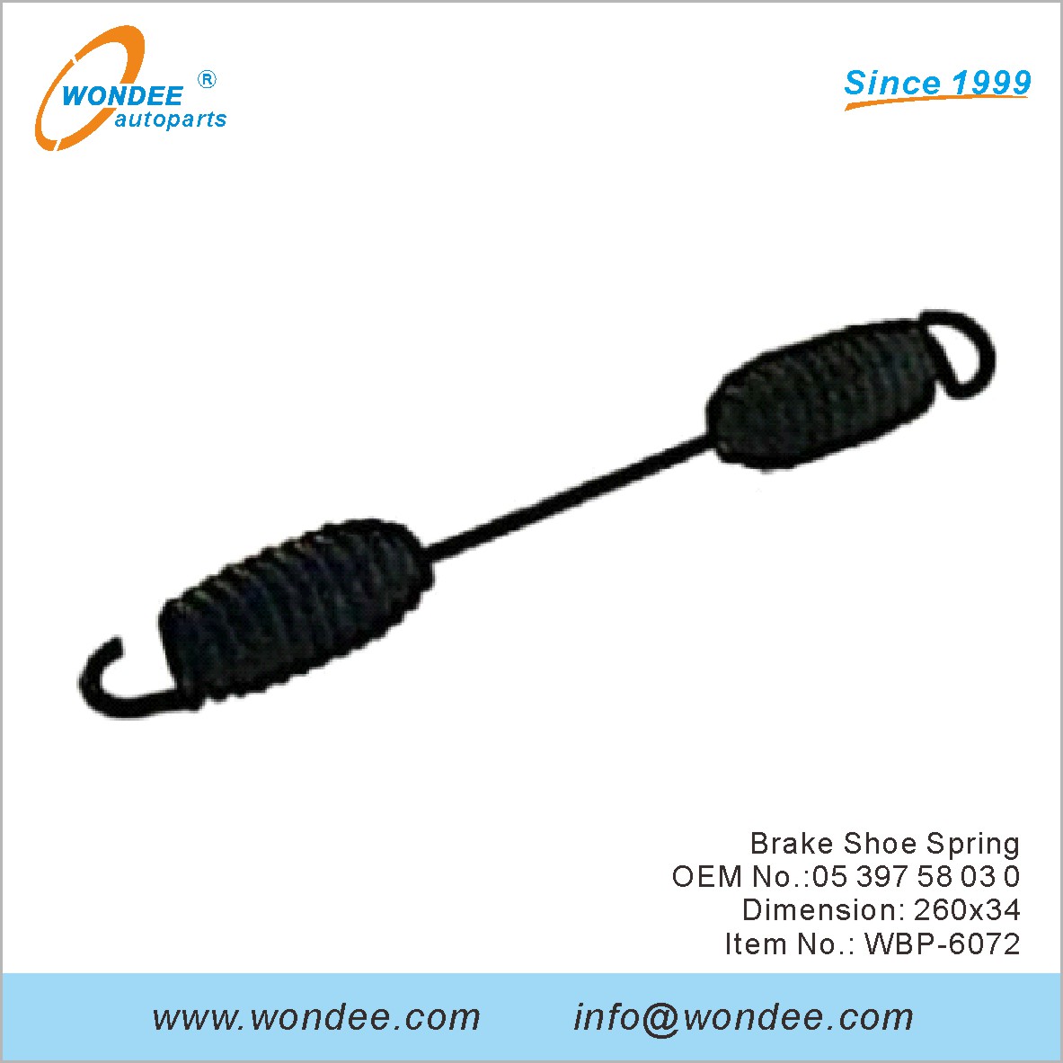 Тормозная обувь Spring OEM 05 397 58 03 0 для BPW от Wondee