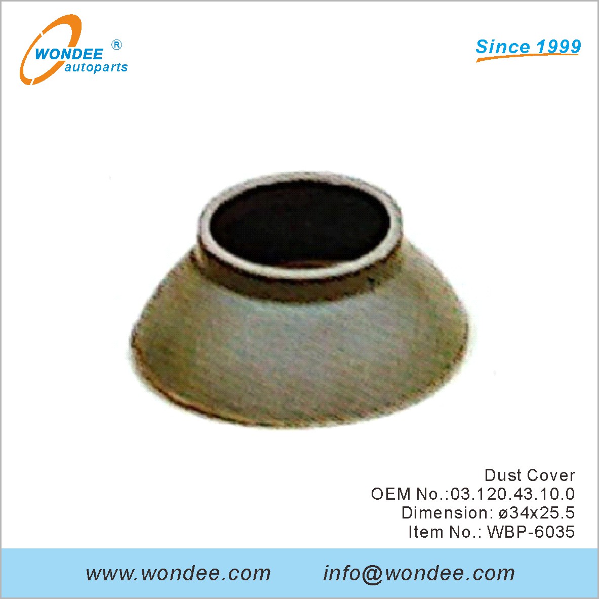 Dust Cover OEM 0312043100 для BPW от Wondee