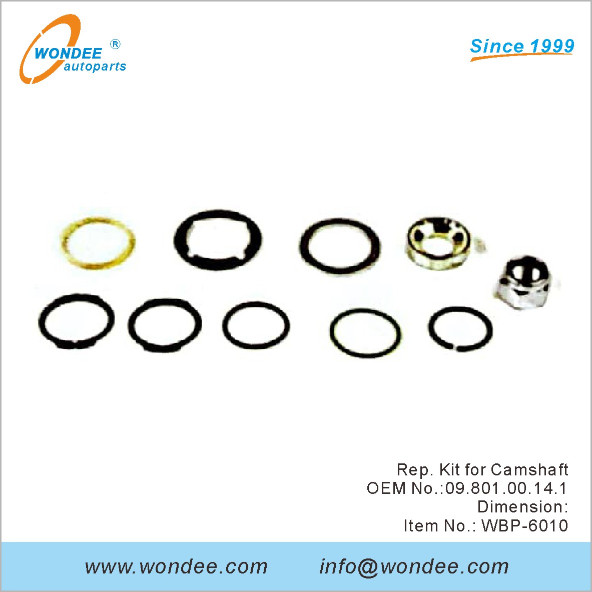 Rep Kit для распределительного вала OEM 0980100141 для BPW от Wondee