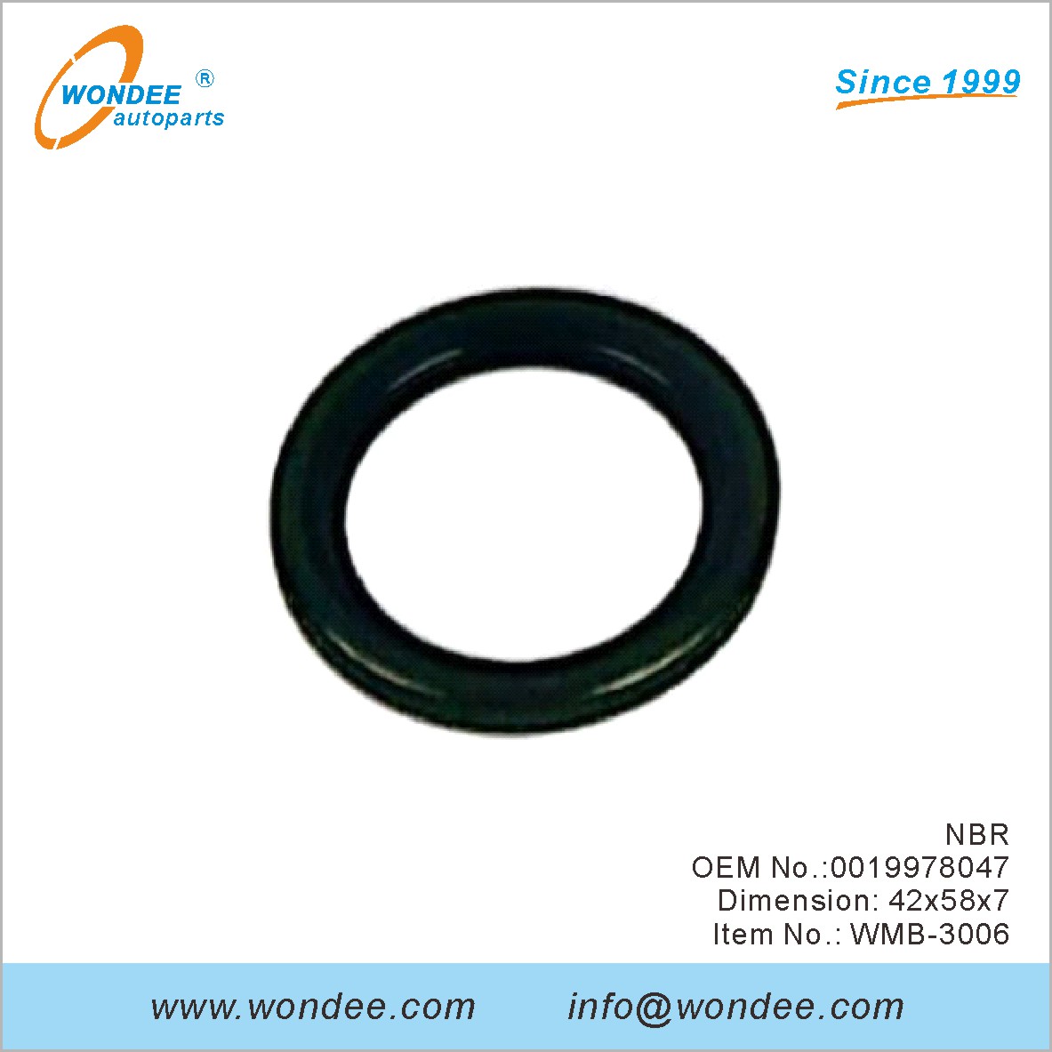 NBR OEM 0019978047 для Benz от Wondee