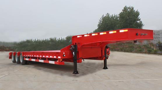 Wondee 3-Axle Lowbed Semi Trailer для транспортировки оборудования от производителя Китая