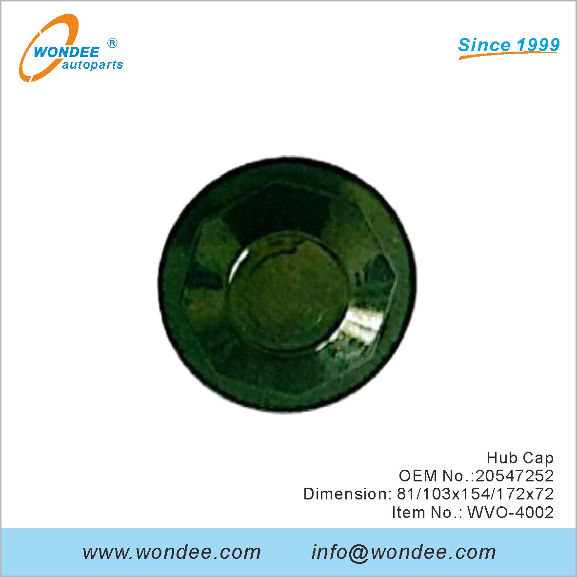 Hub Cap OEM 20547252 для Volvo от Wondee