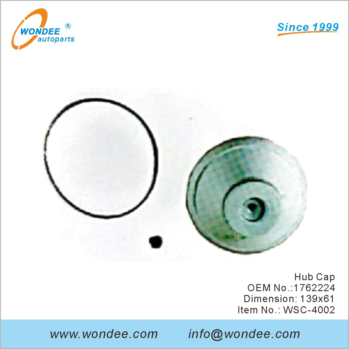 Hub Cap OEM 1762224 от Wondee