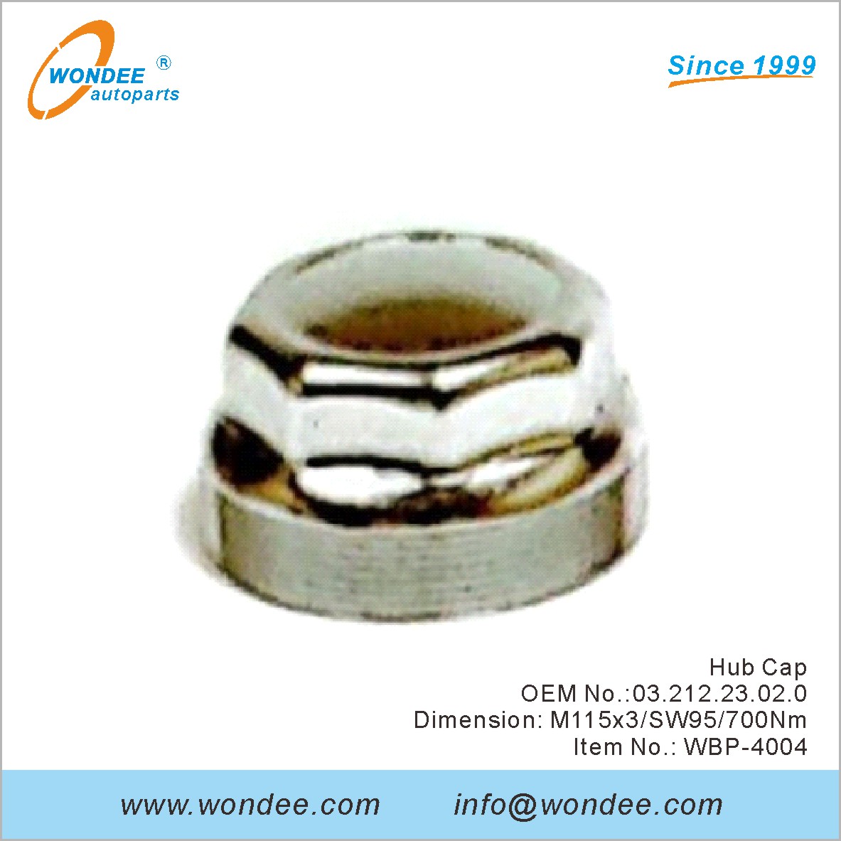 Hub Cap OEM 0321223020 для BPW от Wondee