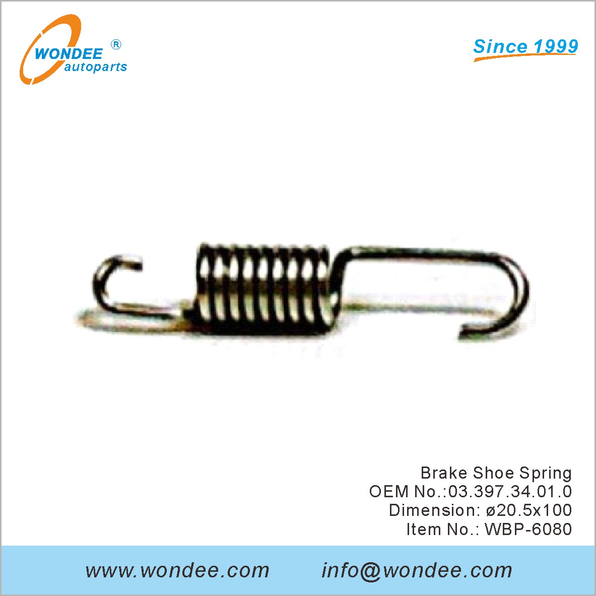 Тормозная обувь Spring OEM 0339734010 для BPW от Wondee
