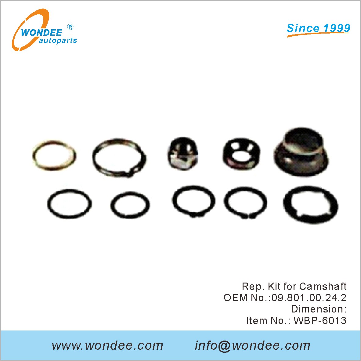 Rep Kit для распределительного вала OEM 0980100242 для BPW от Wondee