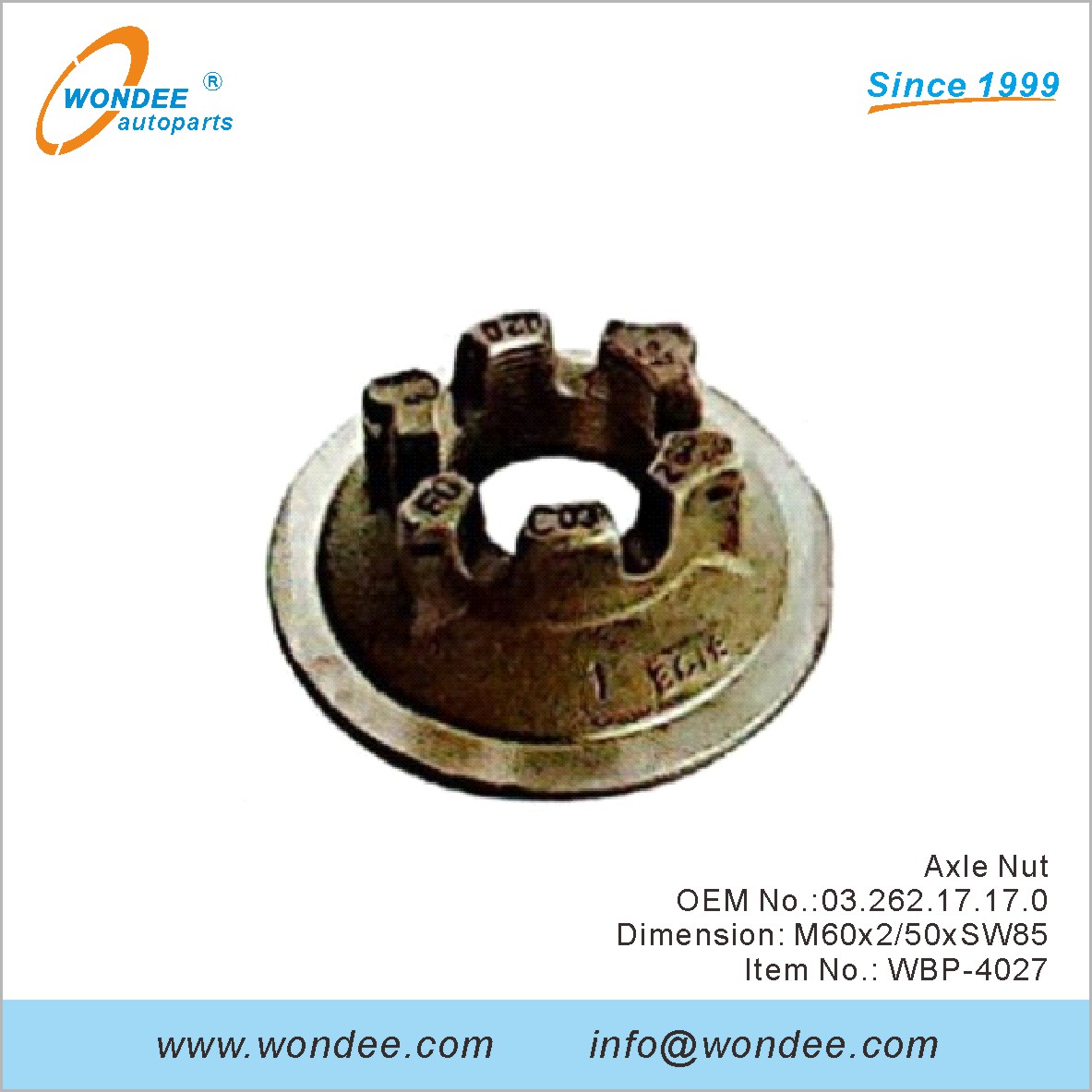 Oecle Nut OEM 0326217170 для BPW от Wondee