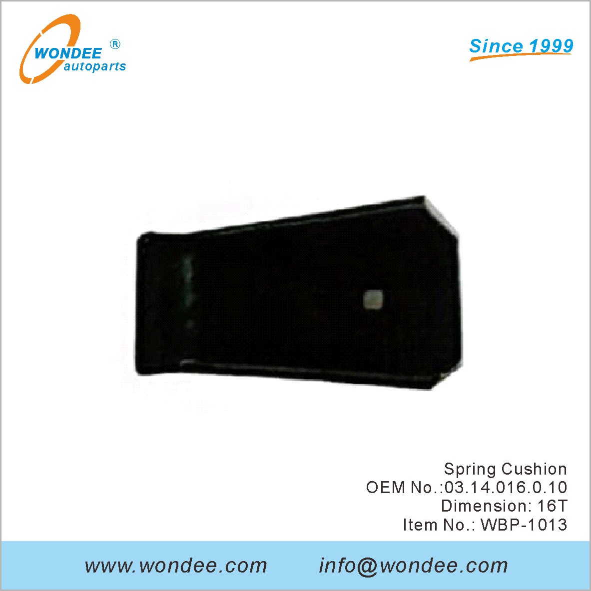 Spring Cushion OEM 0314016010 для BPW от Wondee