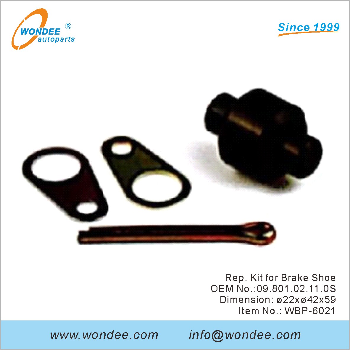 Rep Kit для тормозной обуви OEM 0980102110S для BPW от Wondee