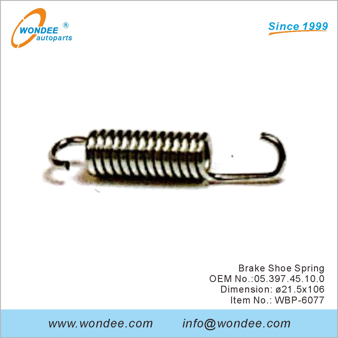 Тормозная обувь Spring OEM 0539745100 для BPW от Wondee