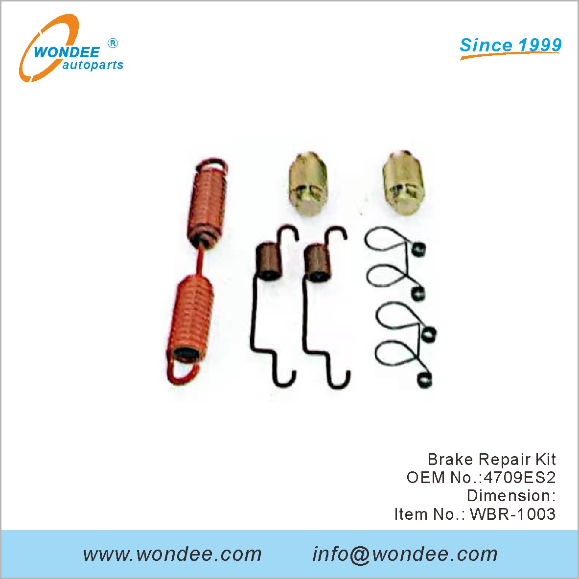 Комплект для ремонта тормозов OEM 4709ES2 от Wondee
