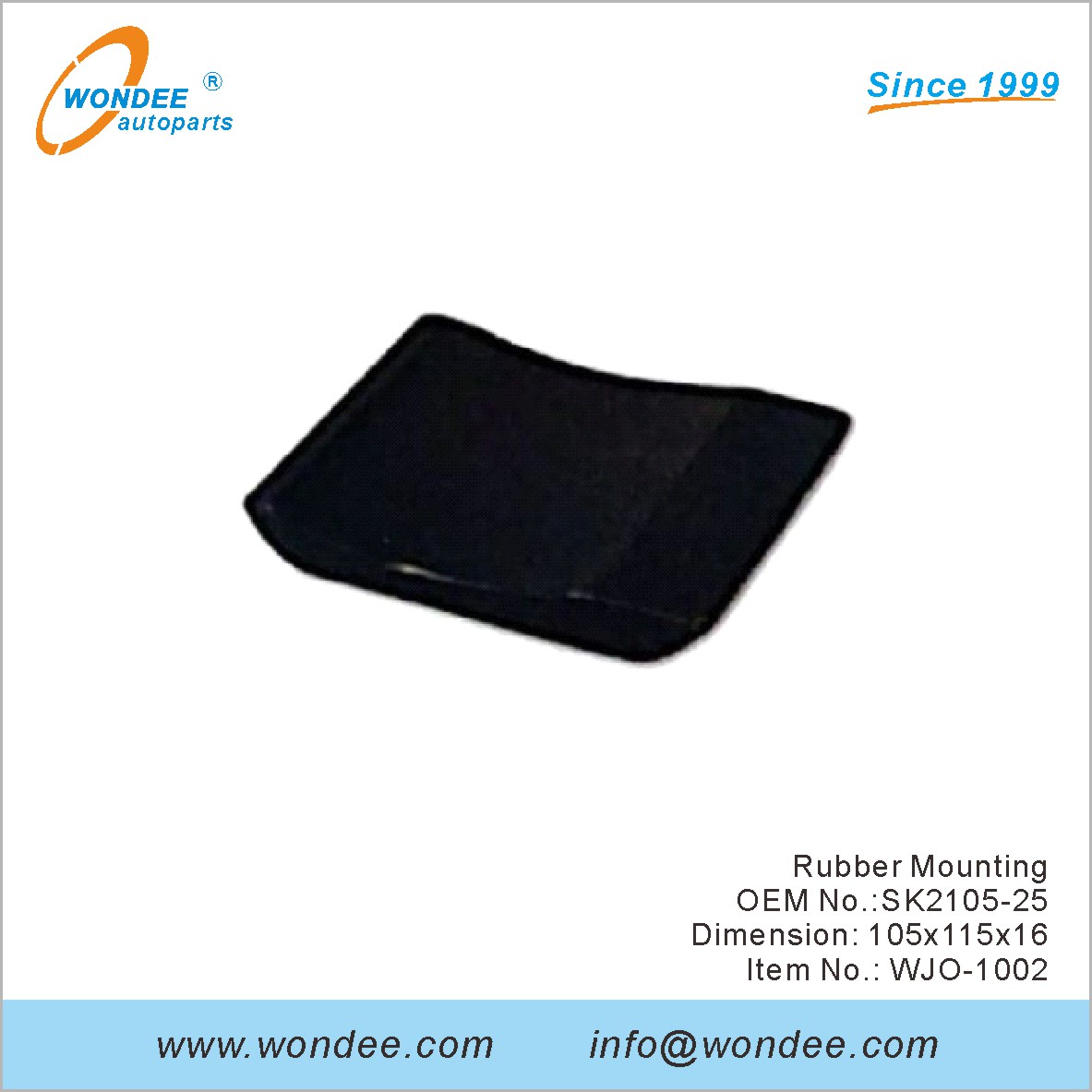 Резиновый монтаж OEM SK2105-25 для Jost от Wondee