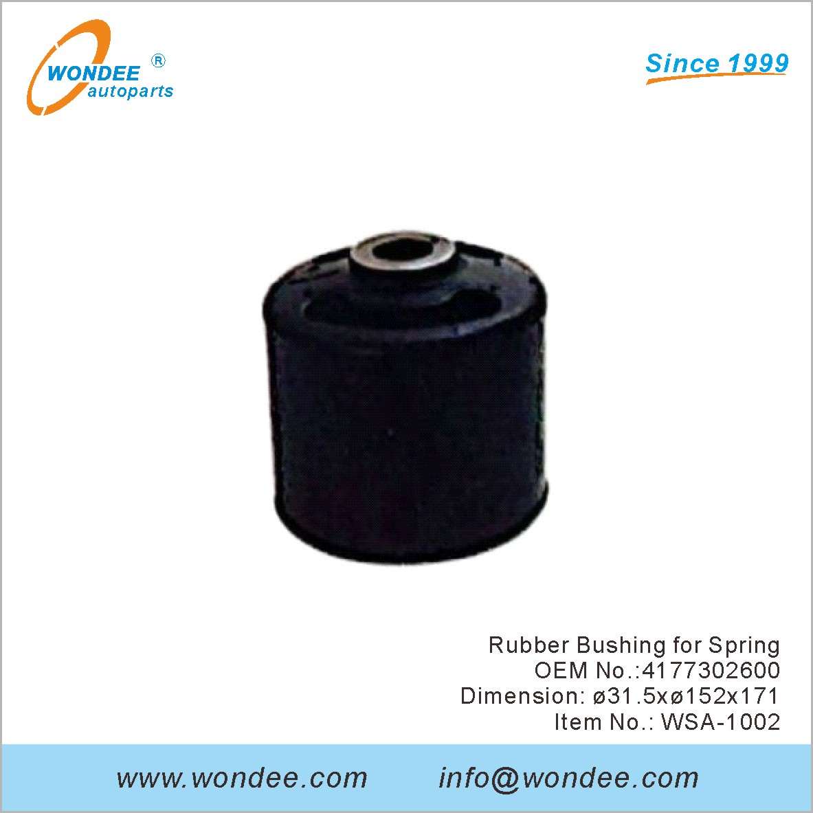 Резиновая втулка для весеннего OEM 4177302600 для SAF от Wondee