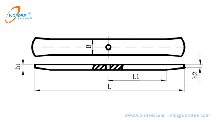 Короткие сужающие параметры листового пружины
