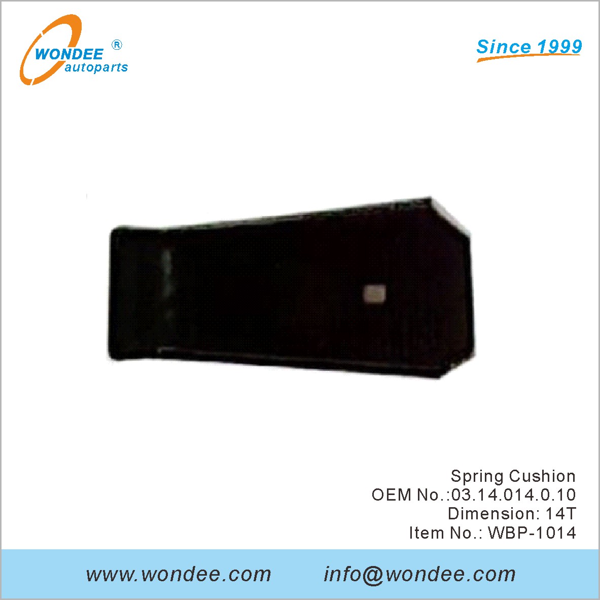 Spring Cushion OEM 0314014010 для BPW от Wondee