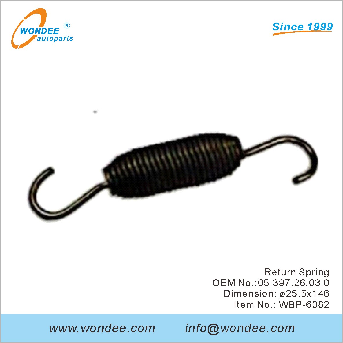 Возврат весна OEM 0539726030 для BPW от Wondee