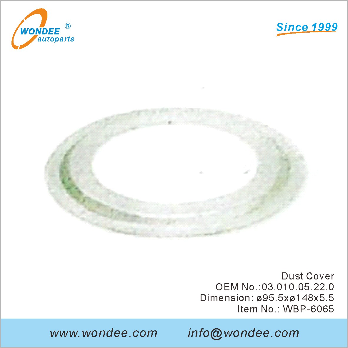 Dust Cover OEM 0301005220 для BPW от Wondee