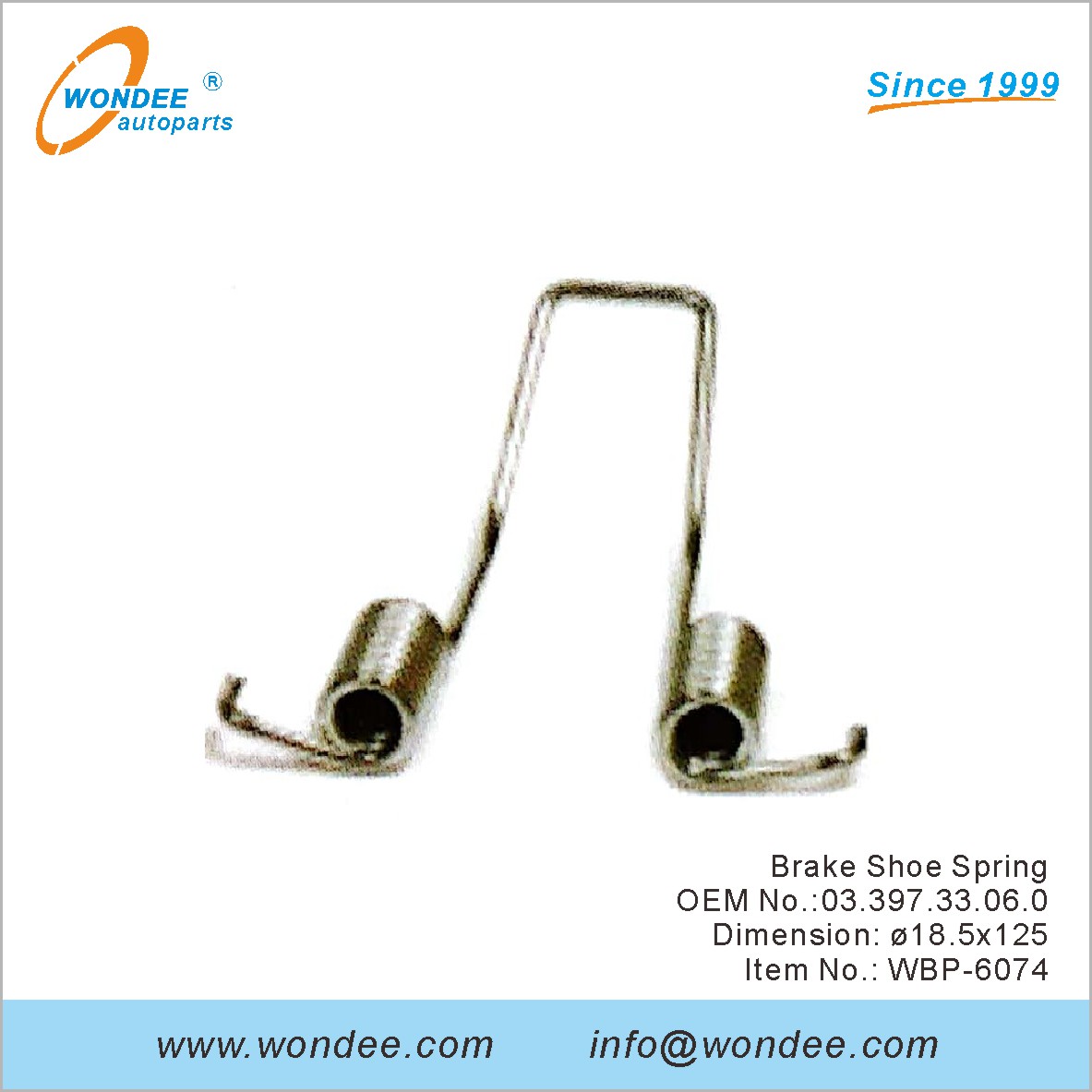 Тормозная обувь Spring OEM 0339733060 для BPW от Wondee