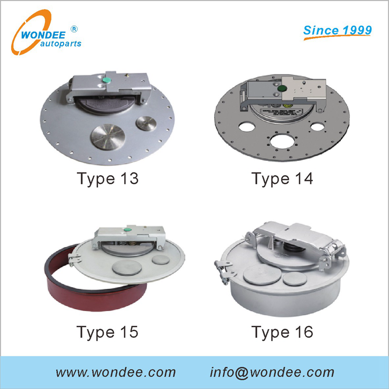 16 -дюймовый 20 -дюймовый фланцевый алюминиевый сплав Стальная нефтяная крышка люка для запчастей для грузовиков с топливным баком