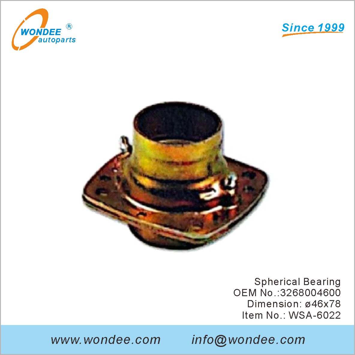 Сферический подшипник OEM 3268004600 для SAF от Wondee