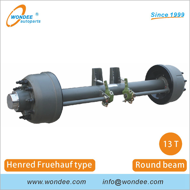 13T Тяжелая ось Henred Fruehauf южноафриканского типа для полуприцепов