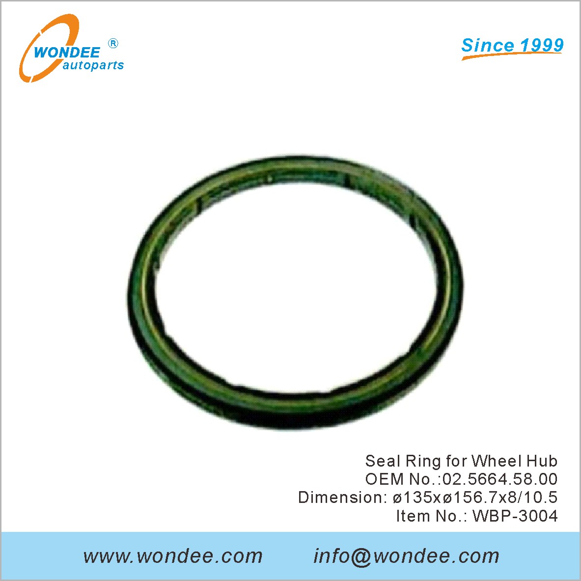 Зерновое кольцо для колесного хаба OEM 0256645800 для BPW от Wondee