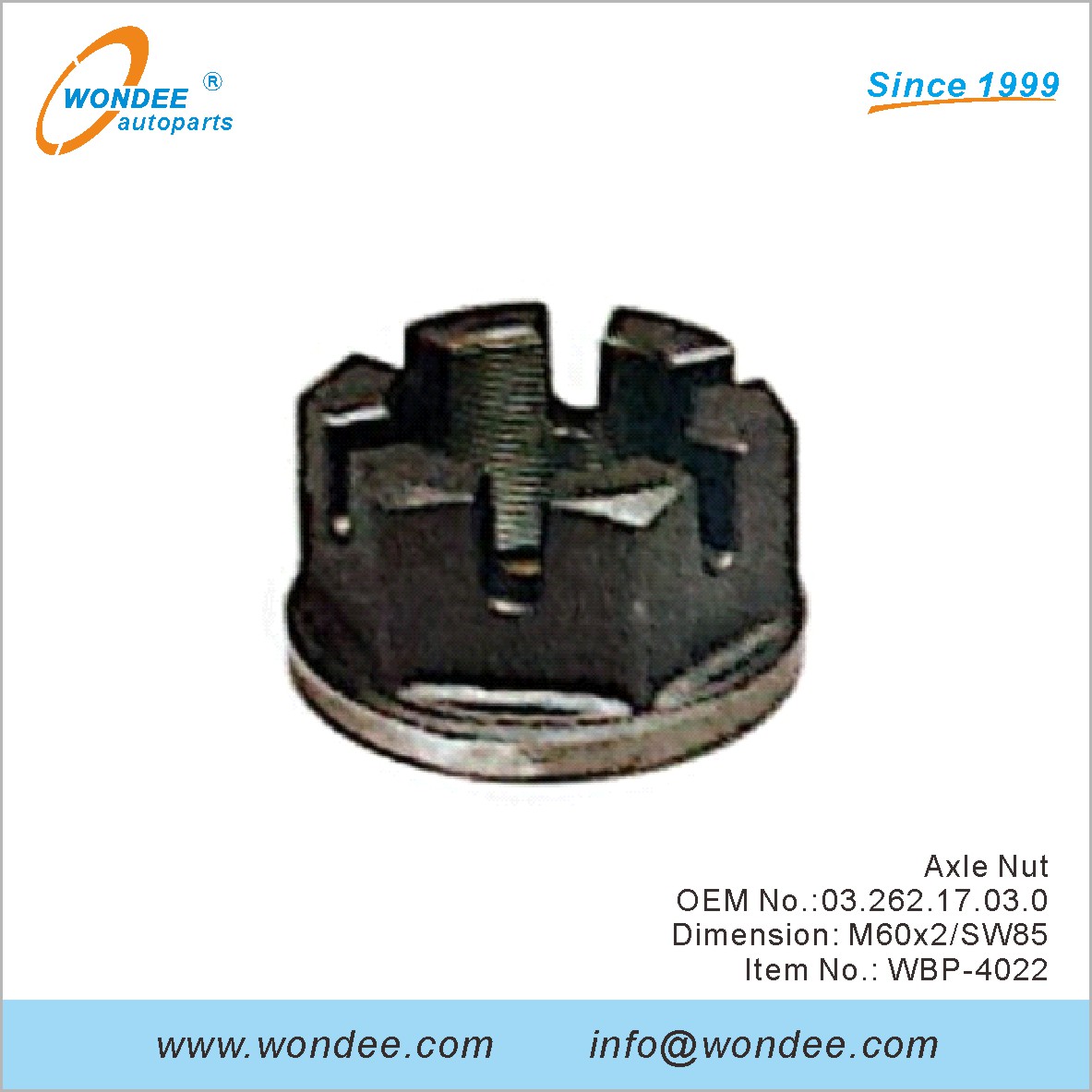 Oecle Nut OEM 0326217030 для BPW от Wondee