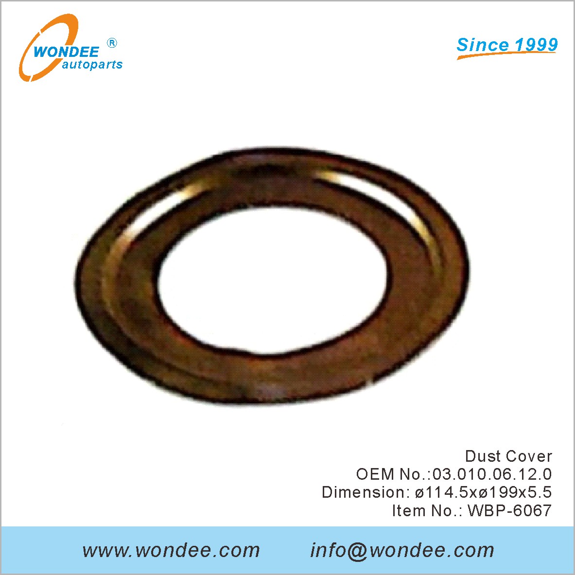 Dust Cover OEM 0301006120 для BPW от Wondee