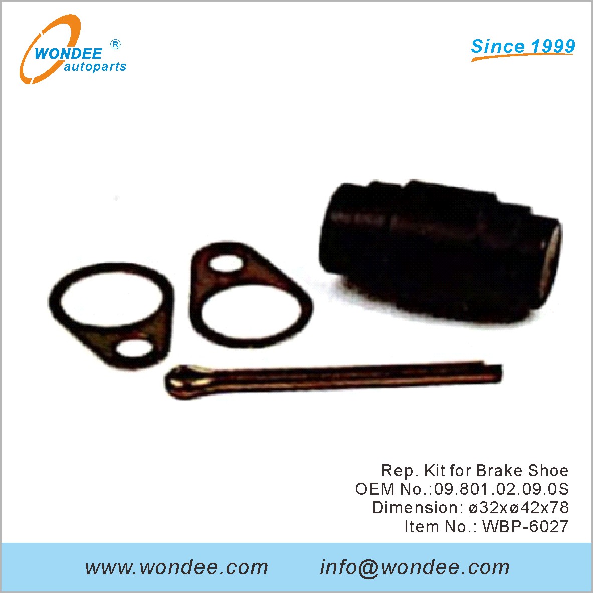 Rep Kit для тормозной обуви OEM 0980102090S для BPW от Wondee