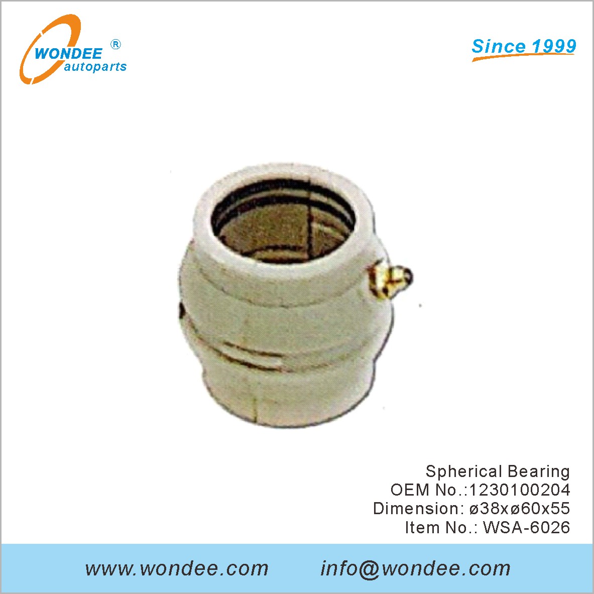 Сферический подшипник OEM 1230100204 для SAF от Wondee