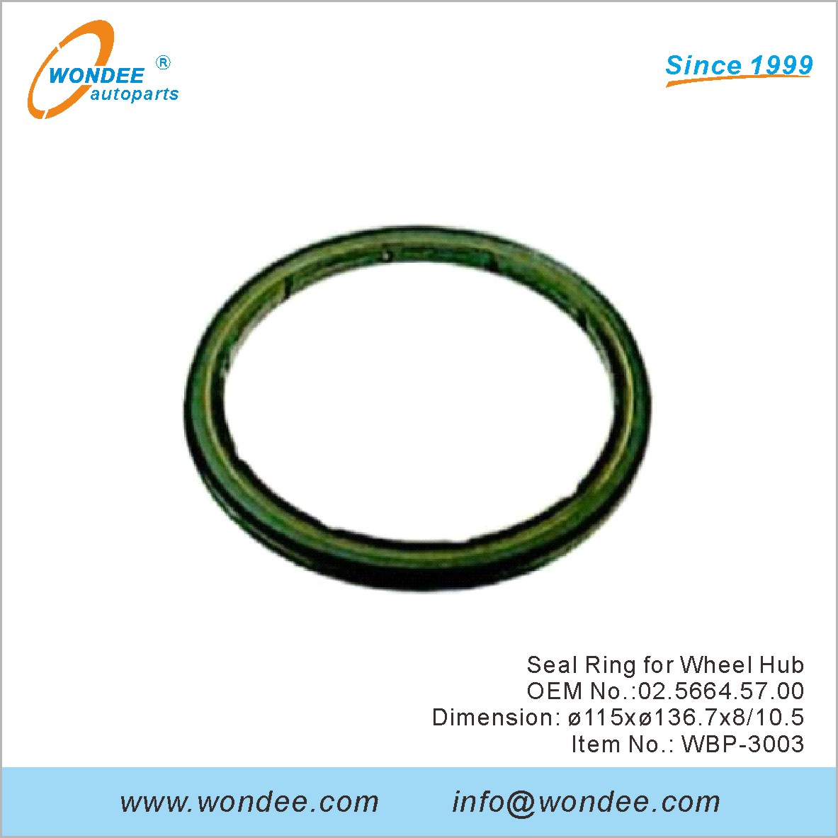 Зерновое кольцо для колесного хаба OEM 0256645700 для BPW от Wondee