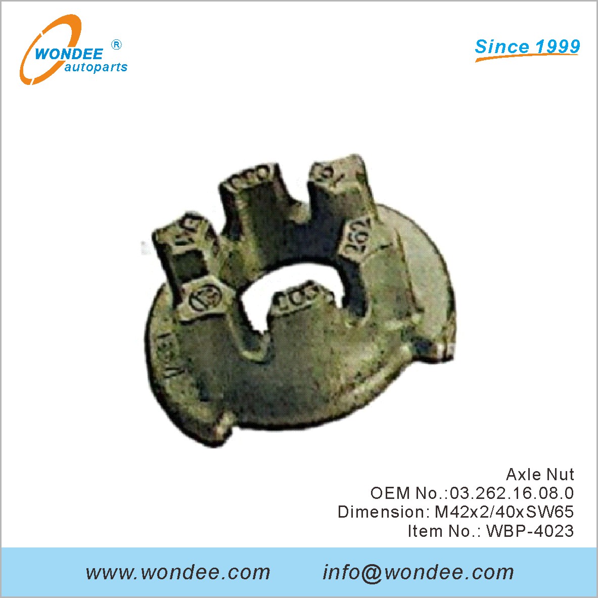Oecle Nut OEM 0326216080 для BPW от Wondee