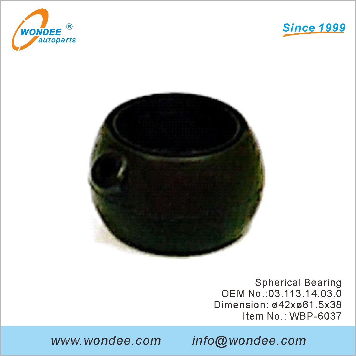 Сферический подшипник OEM 0311314030 для BPW от Wondee